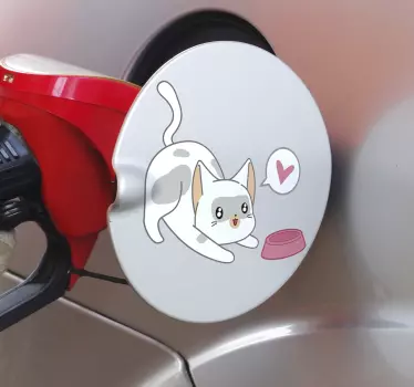 Kissan tankki auton tarra - Tenstickers