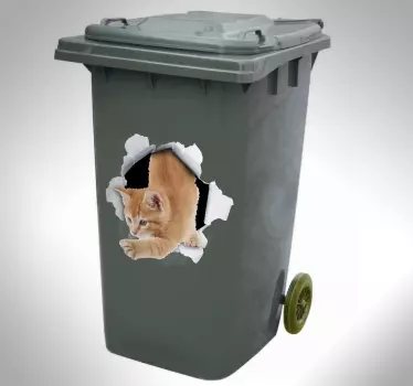Kissan trompe l'oeil-tarra - Tenstickers