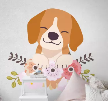 Koira beagle makaa Koiratarra - Tenstickers