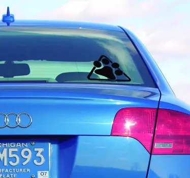 Koiran tassu kolmio autotarra - Tenstickers