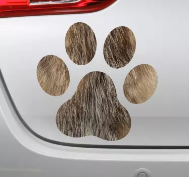 Koiran tassut auton tarra - Tenstickers