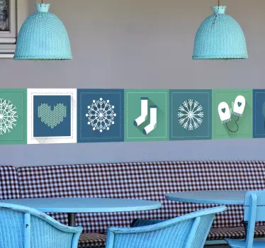 Koristereunus talviset kuviot - Tenstickers