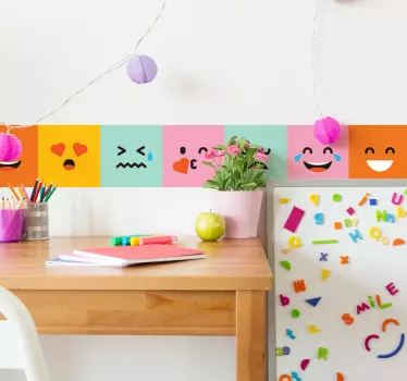 Koristereunus tarra hymynaamat - Tenstickers