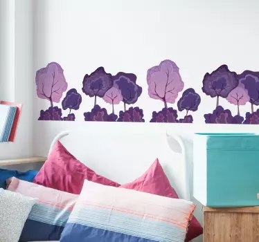 Koristereunus violetit puut - Tenstickers