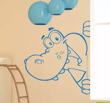 Krokotiili Sisustustarra - Tenstickers