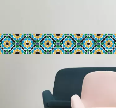 Kukka aiheinen kaakelitarra - Tenstickers