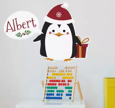Kustomoitava pingviini joulutarra - Tenstickers