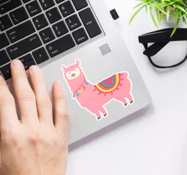 Laama ruusu kannettavan ihon - Tenstickers