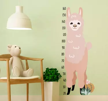 Laamakorkeuden seinä tarra - Tenstickers