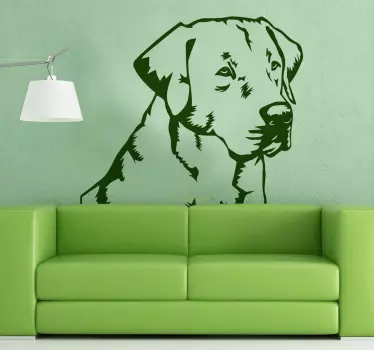 Labradorinnoutaja Sisustustarra - Tenstickers