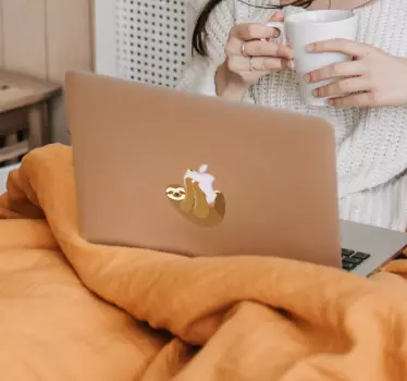 Laiskiainen macbook Villieläintarrat - Tenstickers