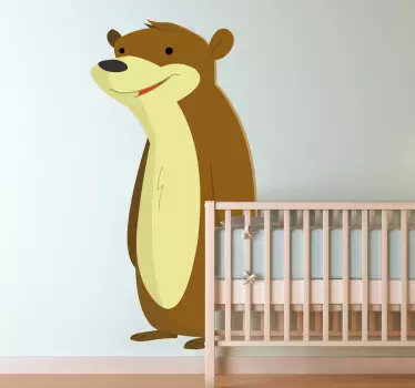 Lapsiystävällinen karhujen seinä tarra - Tenstickers