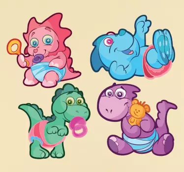 Lasten dinosaurus tarrapakkaus - Tenstickers