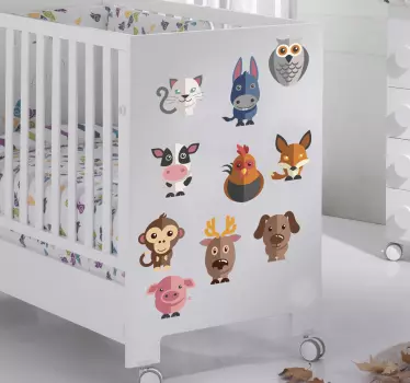 Lasten eläinsarjan kokoelma - Tenstickers