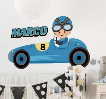 Lasten formula sisustustarra nimellä - Tenstickers