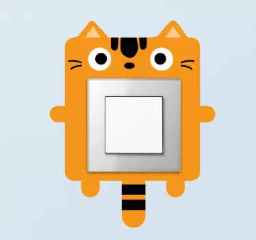 Lasten kissanpentuvalokytkin tarra - Tenstickers