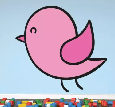 Lasten papukaija kuvitus tarra - Tenstickers