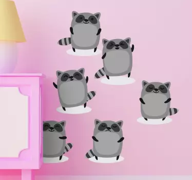 Lasten pesukarhu tarroja - Tenstickers