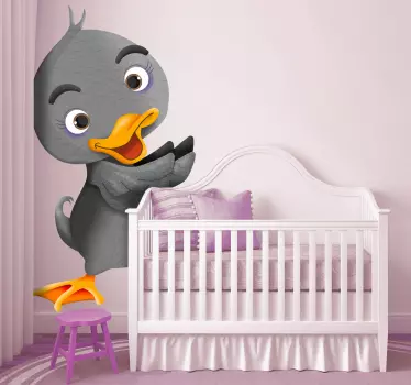 Lasten ruma ankanpoikanen seinä tarra - Tenstickers
