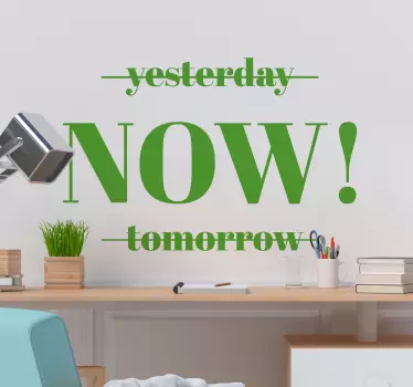 Lause minimalismi motivoiva tarra - Tenstickers
