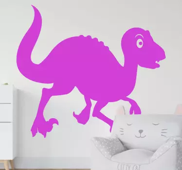 Leikkisä dinosaurus hahmo tarra - Tenstickers