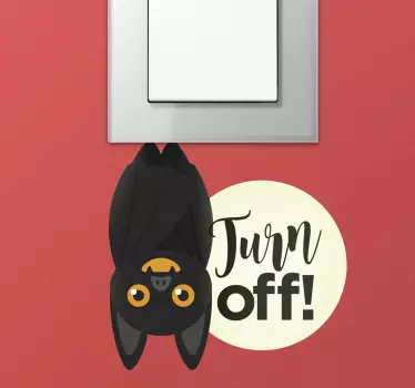 Lepakkokytkimen valokytkimen kannen tarra - Tenstickers