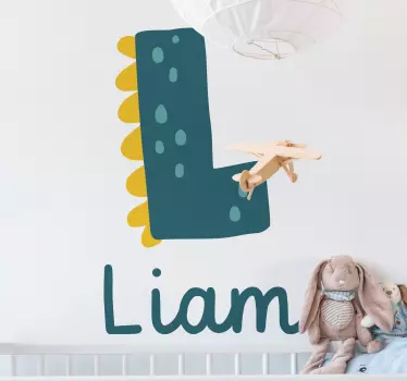 Liamin leikkisä kirjainseinätarra lastenhuone - Tenstickers