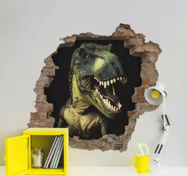 Linssimäinen 3d Dinosaurustarra - Tenstickers