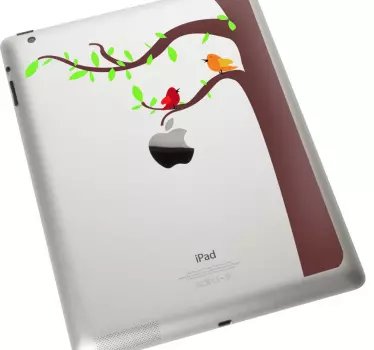 Lintuja & Puu iPad-tarra - Tenstickers