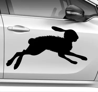 Loikkaava kani autotarra - Tenstickers