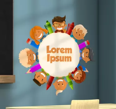 Lorem ipsum ympyrä opetustarra - Tenstickers