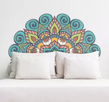 Mandala päätyseinä tarra - Tenstickers