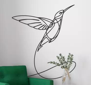 Minimalistinen kolibri Lintutarrat - Tenstickers