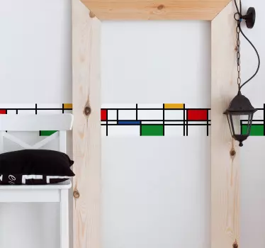 Minimalistiset värit vinyyli seinätarra - Tenstickers