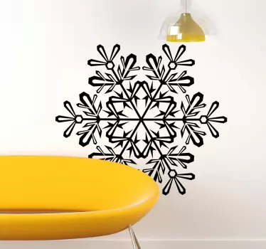 Monimutkainen lumihiutalekuvio luontoaiheinen seinätarra - Tenstickers