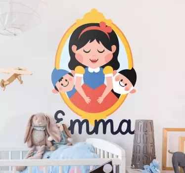 Muokattava satu seinätarra lastenhuoneeseen - Tenstickers
