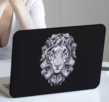 Musta leijona kannettavan ihon - Tenstickers