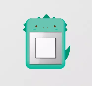 Neliönmuotoinen dinosaurus Pistorasiatarra - Tenstickers