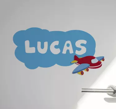 Nimeltään lentokone ja pilvi kuva valokuvatapetti - Tenstickers
