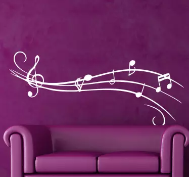Nuotit musiikki tarra - Tenstickers