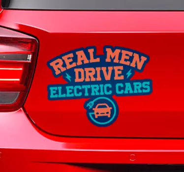 Oikeat miehet ajavat sähköautoja autotarra - Tenstickers