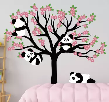 Pandoja puussa maatilan eläintarra - Tenstickers