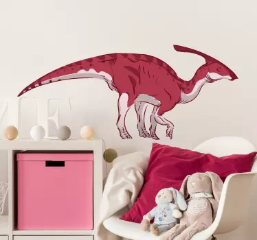Parasaurolophus dinosaurus seinä tarra - Tenstickers