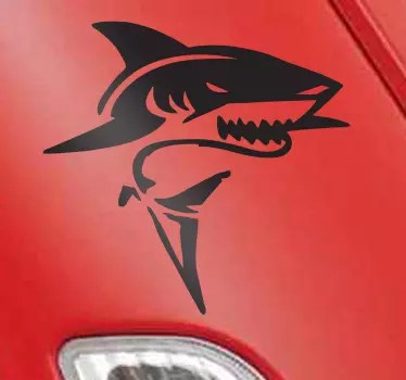 Yksivärinen hai seinätarra - Tenstickers