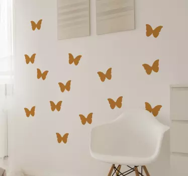 Perhoset sisustustarra - Tenstickers