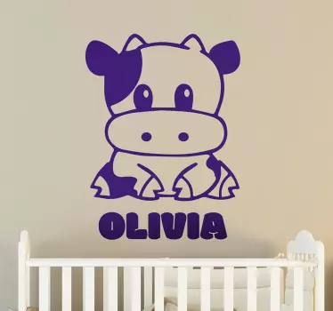 Personoitava Lehmä seinätarra - Tenstickers