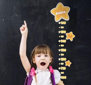 Personoitava pituusmittatarra tähdet - Tenstickers