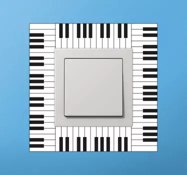 Piano näppäimistö tarra - Tenstickers