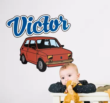 Pienen auton seinäkoriste - Tenstickers