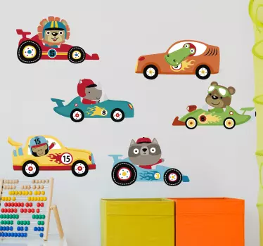 Pienten autojen tarra - Tenstickers